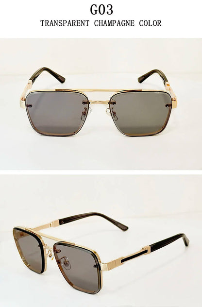Luxury Square Sunglasses — Vintage Unisex Fashion Shades with UV Protection for Men & Women