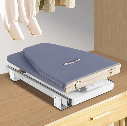 Foldable Cabinet-Mount Ironing Board | Sturdy Metal Frame 80x29.5cm Gray