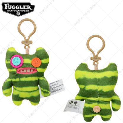 Original Fuggler Ugly Teeth Plush Keychain – Wide-Eyed Monster, Alien & Rabbit Peluche Pendant Toy