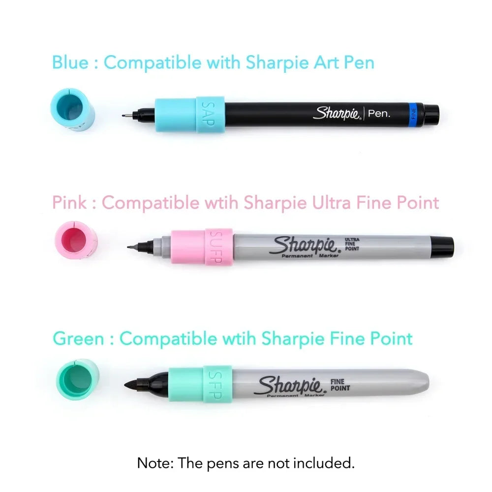 5/9PCS Pen Adapters for Cricut Maker & Explore — Compatible with Sharpie Fine/Ultra Fine Point & Art Pens