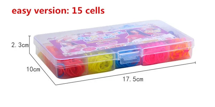Creative Rainbow Loom Bands Set – Colorful DIY Rubber Bracelet Making Kit for Girls’ Crafts & Birthday Gifts