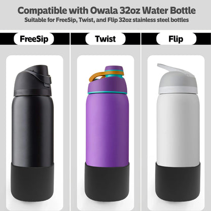 Silicone Protective Sleeve for Owala Water Bottle – 24oz/32oz Boot Cushion for Quencher & Adventure Bottles