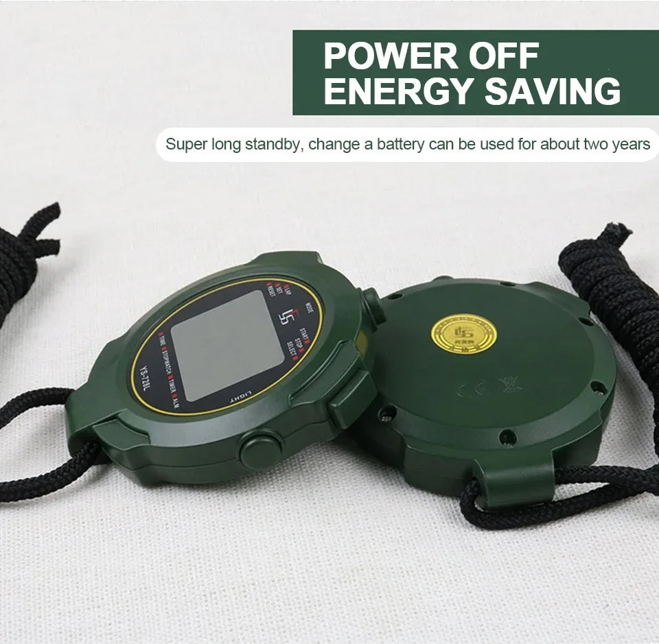 30h Chronometer Handheld Pocket Stopwatch – 0.01s Accuracy Digital Sport Timer with LCD for Professional Use