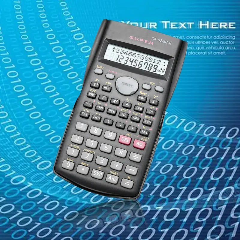 240-Function Scientific Calculator 2-Line Display Portable Multi-Purpose Student Math Teaching Calculator for School & Exams