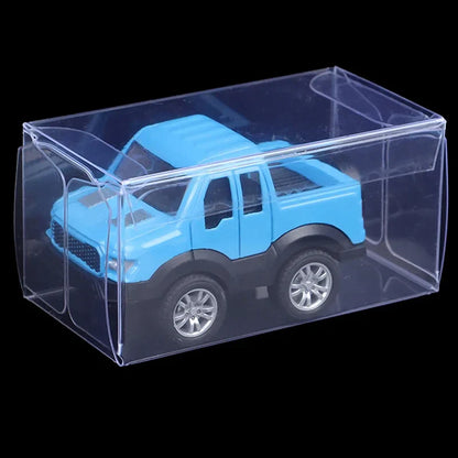 10/20/30/50/100pcs PVC Display Boxes — 1/64 Scale Car Model Toy Transparent Dustproof Exhibition Box for Collection & Gift Packaging