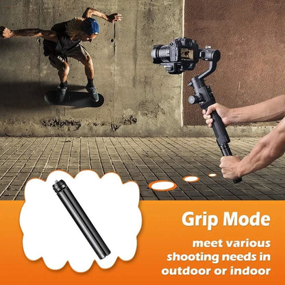 Aluminum Alloy Mini Tripod Stand for DJI, Zhiyun, Feiyu Gimbals & DSLR Cameras, Handheld Monopod Stabilizer