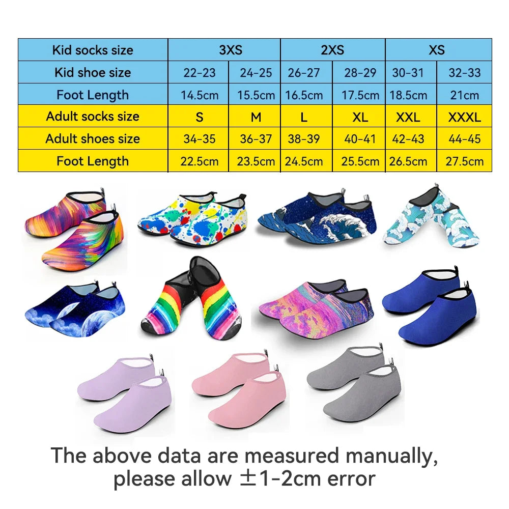 Unisex Water Shoes for Swimming, Diving & Beach – Non-Slip Aqua Socks & Seaside Sandals for Men & Women