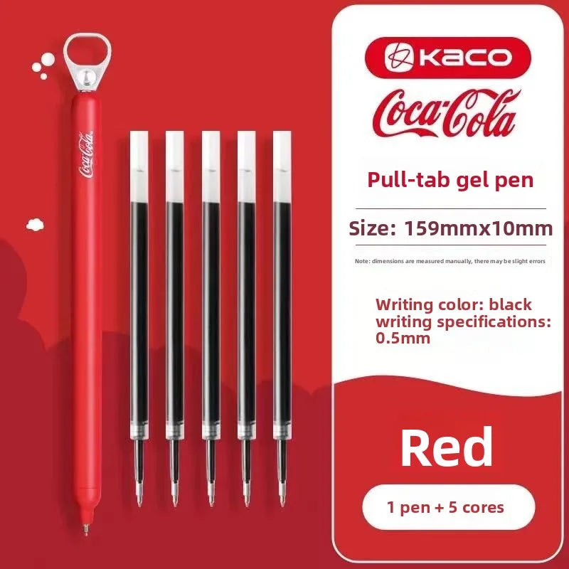 KACO Lingyue Pull-Tab Gel Pens - Multi-Color Quick-Dry Smooth Writing Stationery Collection
