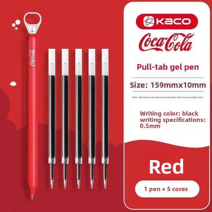 KACO Lingyue Pull-Tab Gel Pens - Multi-Color Quick-Dry Smooth Writing Stationery Collection