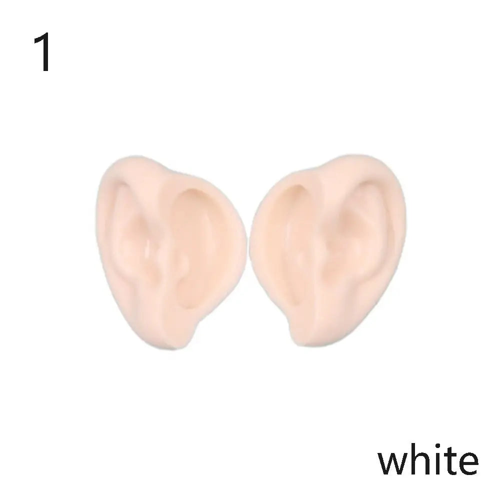 1/6 Doll Elf & Human Plastic Ears – White, Tan, Dark & Super Dark for 30cm Blyth Doll DIY Accessories