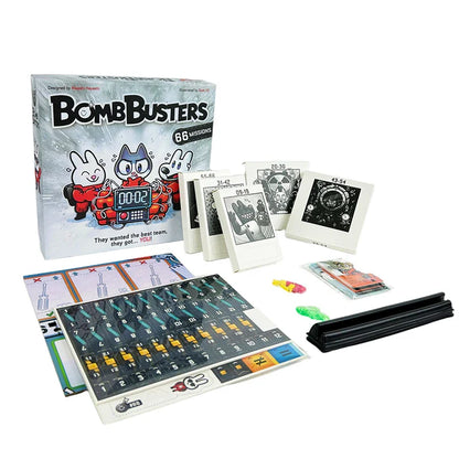 BOMBBUSTERS Board Game – English Simplified Collaborative Reasoning for 2-5 Players, Family & Parent-Child Interactive Fun