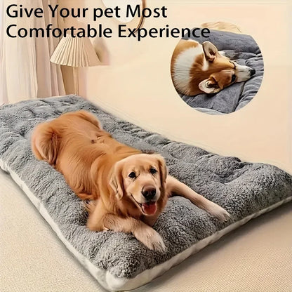 Extra-Large Plush Pet Bed — Super Soft Thick Polyester Dog & Cat Sofa, House, and Cage Mat