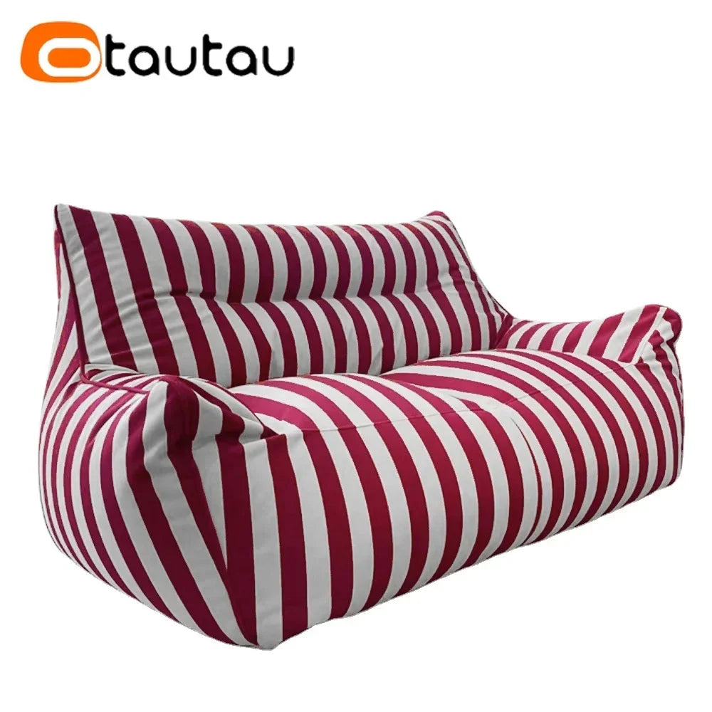 OTAUTAU 2-Seat Outdoor Bean Bag Sofa Cover - Waterproof Garden, Camping & Pool Lounger