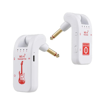 2.4G Wireless Guitar System – Transmitter & Receiver Set for Electric Guitar & Bass, 48K/16bit Real-Time Transmission