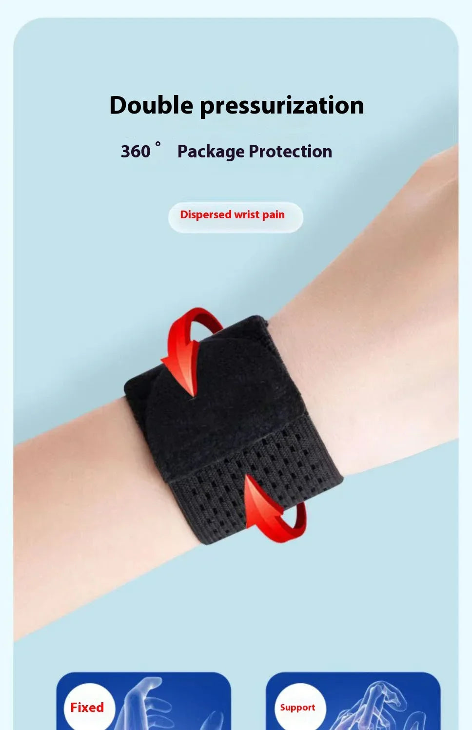 High-Quality Elastic Hand Bandage — Sport Wristband Support Brace Wrap for Gym, Carpal Tunnel, and Injury Prevention