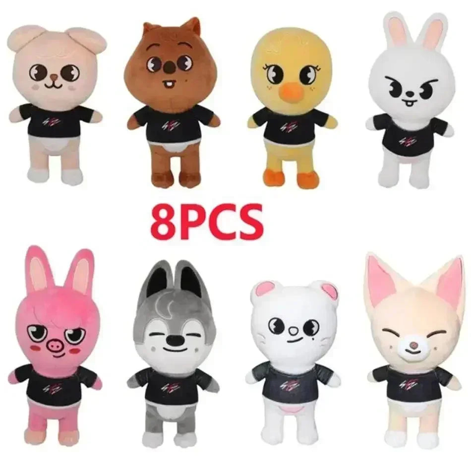 Kpop SKZOO Plush Keychain – Cute Dog Pendant Toy for Kids, Backpack Hanging, Birthday Gift