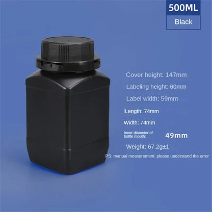 Empty Plastic Bottles 250ML/500ML/1L — HDPE Liquid, Cosmetic, Food & Chemical Storage Containers