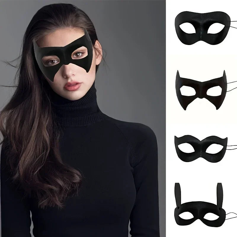 Retro Animal Half Face Mask - Halloween Cosplay Party & Mardi Gras Costume Accessory