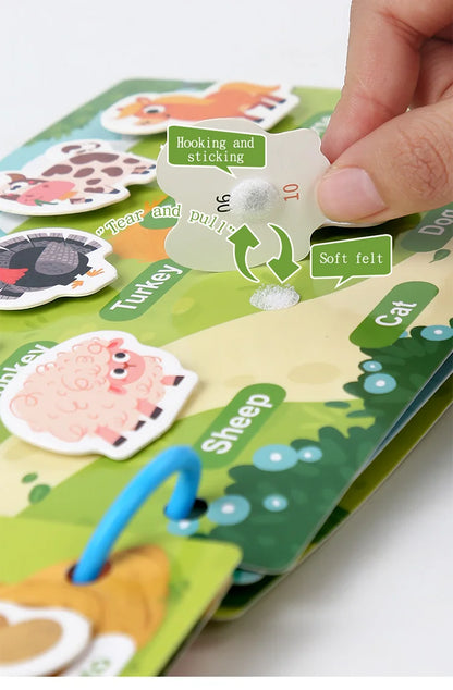 Montessori Baby Busy Book – My First Quiet Book, Early Learning Toy & Matching Game for Toddlers (2-3 Years)