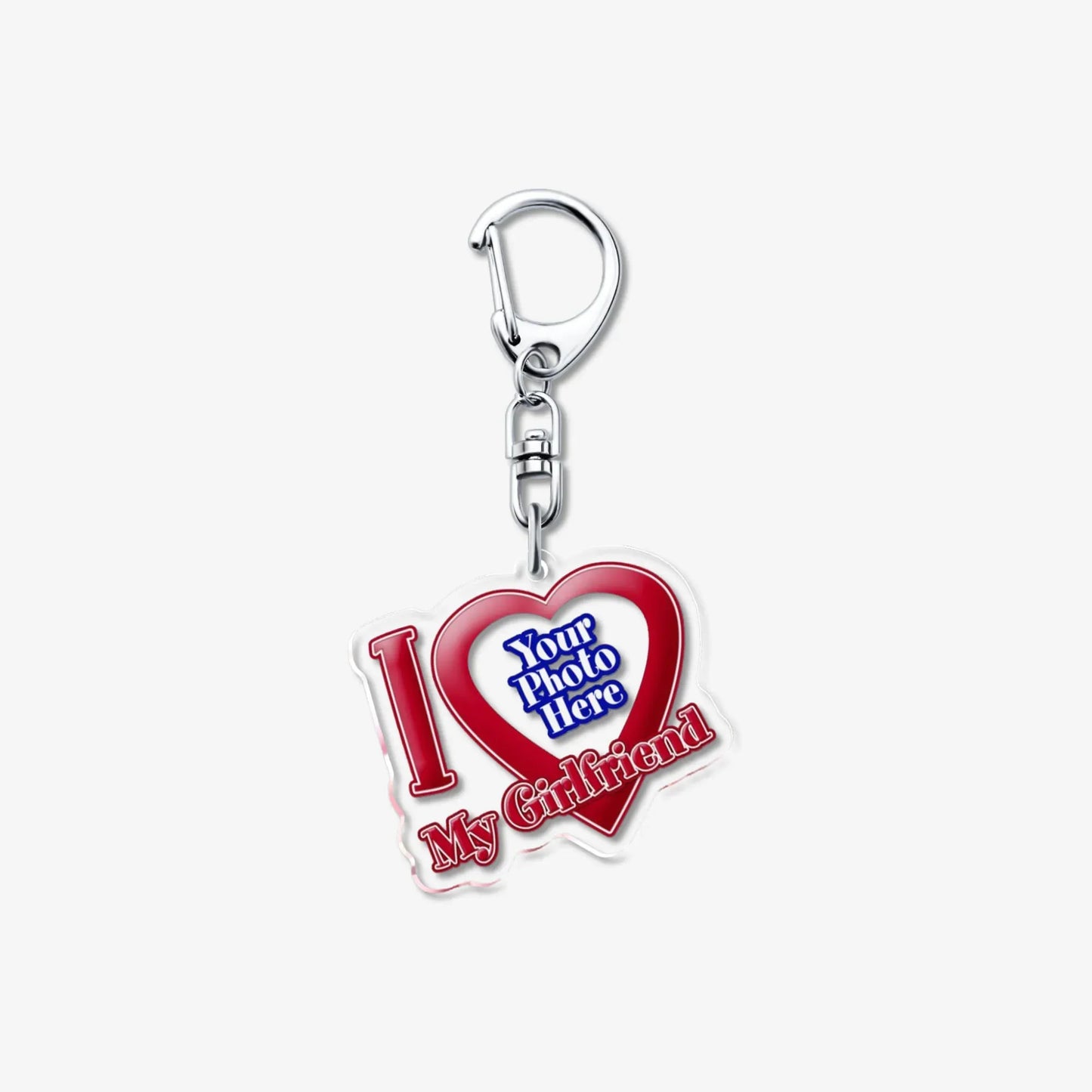 Couple Keychain Set – Custom “I Love My Boyfriend/Girlfriend” Keychains, Valentine’s Gift for Him & Her