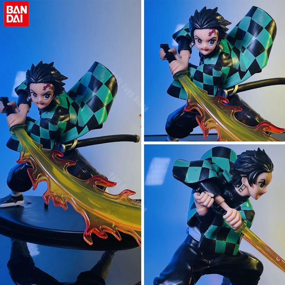 Demon Slayer Anime Figure — Tanjirou, Zenitsu & Kyoujurou PVC Action Toy Collectible Gift for Kids
