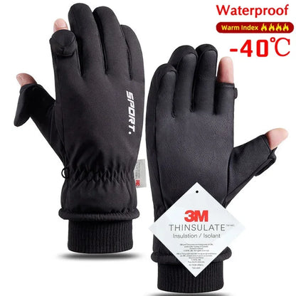 Winter Men & Women Touchscreen Gloves - Waterproof, Windproof, Full Finger, Non-Slip for Outdoor Sports, Cycling, Snow & Ski