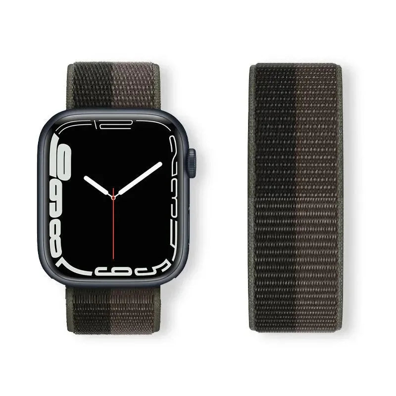 Sport Loop Strap for Apple Watch Band 40mm–49mm – Compatible with Series 3–10, SE & Ultra Adjustable Bracelet