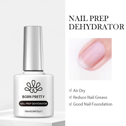 BORN PRETTY 15ml Clear Non-Stick Hand Extension Gel - 3D Shaping Nail Art, Milky Jelly Hard Gel for Fake Nails
