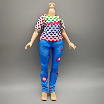 Handmade Doll Dresses & Shoes – Outfit for 28cm High School Dolls with Big Eyes & Long Eyelashes, Perfect Birthday Gift