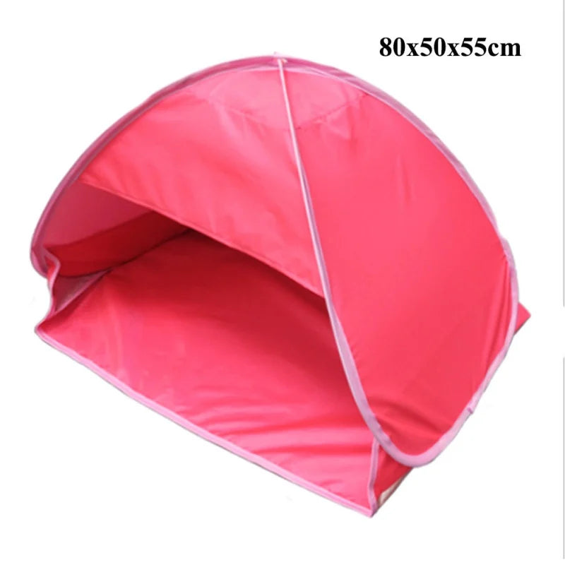 Beach Headrest Sunshade Tent – UV-Protecting Sunshelter, Automatic Open, Portable Outdoor Sunshade for Adults & Kids Camping