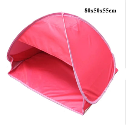 Beach Headrest Sunshade Tent – UV-Protecting Sunshelter, Automatic Open, Portable Outdoor Sunshade for Adults & Kids Camping
