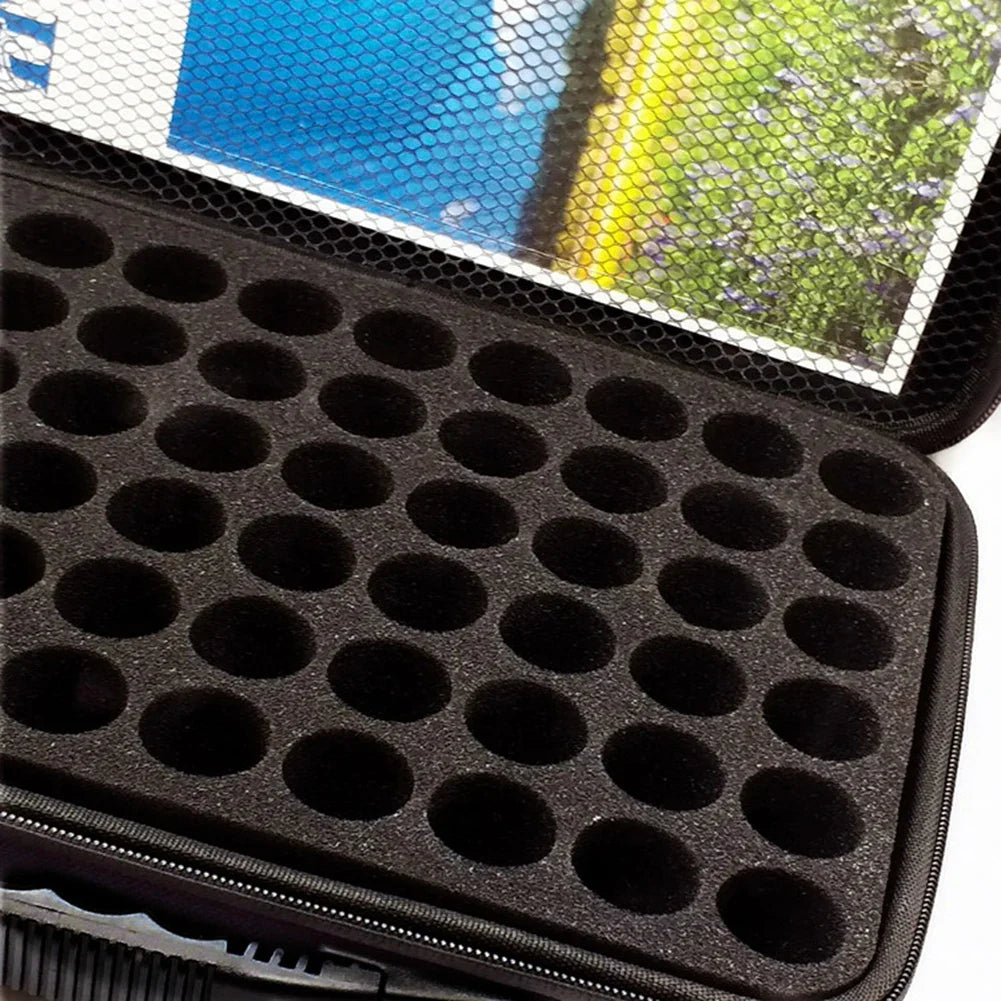 Portable Essential Oil Storage Case – 60/30 Bottles, 15/10ml Perfume Carrying Bag for Travel