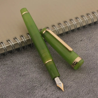 JINHAO 82 Transparent Fountain Pen — Spin Golden EF/F/M Nib, Ink Pen for Business, Office & School Supplies