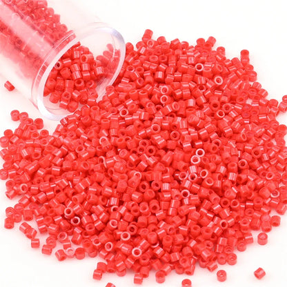 11/0 Mini Glass Beads – 2000PCS Small Cylindrical Beads for DIY Jewelry Making, Necklaces & Bracelets, 10g/Pack