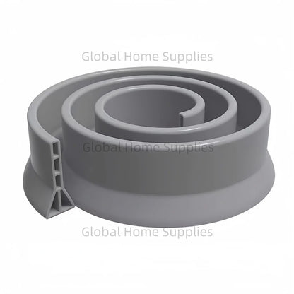 Upgraded 4” / 10cm Collapsible Shower Threshold Water Dam – Bathroom Barrier for Dry & Wet Separation