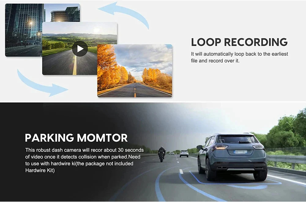 10'' 4K Mirror Dash Cam with GPS & WiFi – Dual Lens Car DVR, IPS Screen, Rearview Streaming Recorder