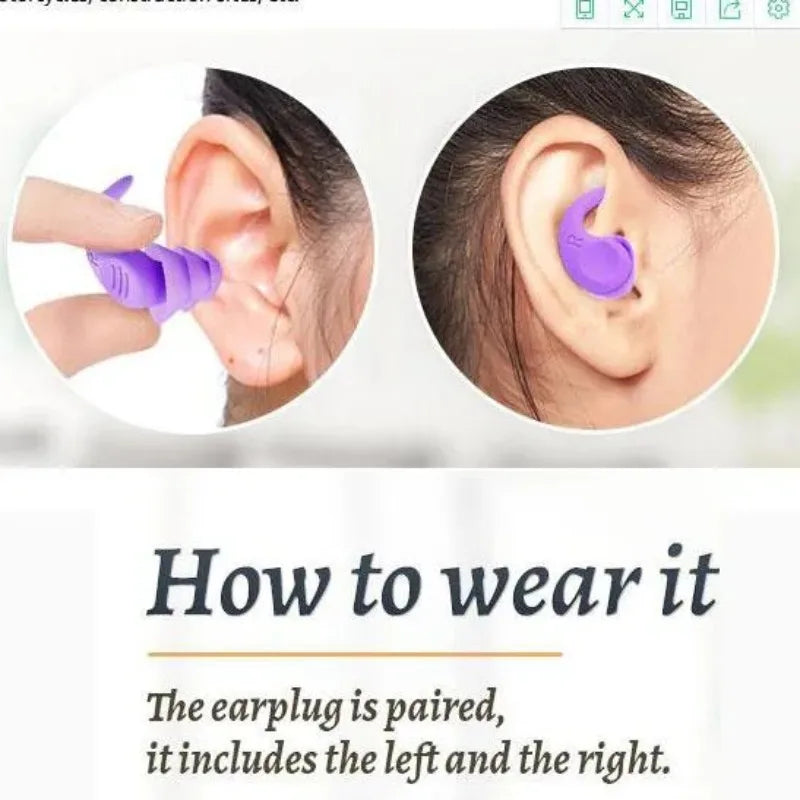 Antinoise Earplugs – Noise Reduction Sound Insulation Ear Protection for Sleeping, Swimming & Travel Waterproof Comfort Earplugs