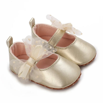 Infant Princess Pre-Walker Shoes - Bowknot Soft Sole Sandals for Baby Girls 0–1 Year