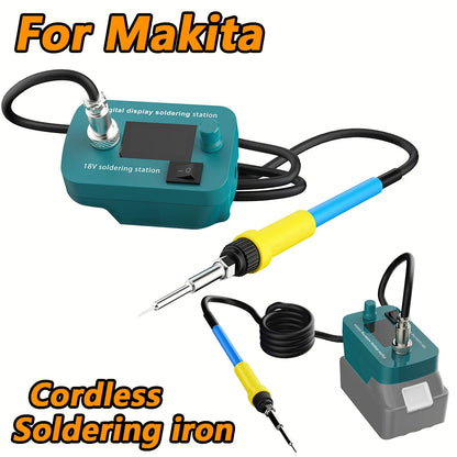 Bonacell Cordless Soldering Iron – 60W Tool for Makita BL1830, BL1840, BL1850, BL1860 18V Batteries, PCB Soldering Tool