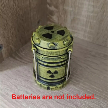 Mini Simulation Nuclear Reactor Lantern – Handheld Camping Light & Halloween Glow Night Lamp, Home Decor & Novelty Glow-in-the-Dark Ornament