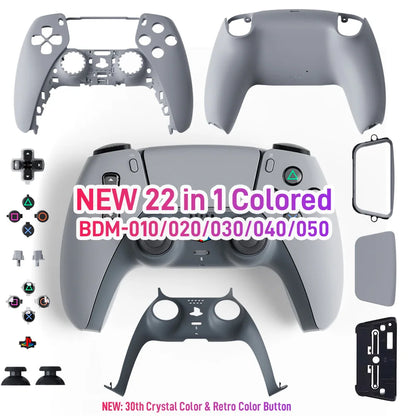 Limited 30th Anniversary PS5 Controller Shell — Front & Back Cover Replacement for BDM-010/020/030/040/050