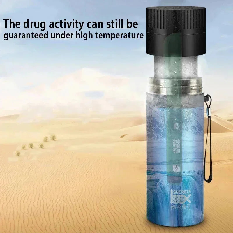 900mL Portable Insulin Cooler Cup with LCD Display – Temperature-Controlled Travel Flask for Medication & Beverages, Outdoor Mini Drug Refrigerator
