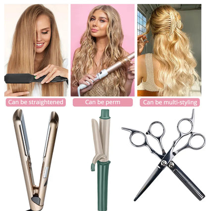 AZQUEEN 24-Inch Long Straight Ponytail Extension – Synthetic Fake Hairpiece for Women