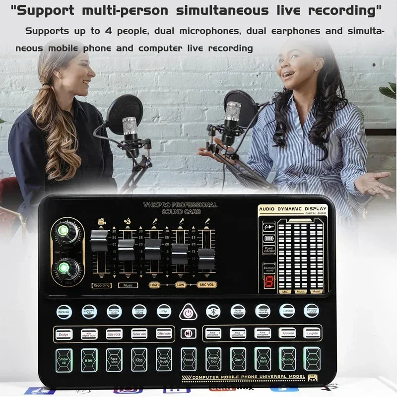 V10XPRO Computer & Mobile Live Stream Microphone Kit – Audio Studio Vocal Recording Equipment