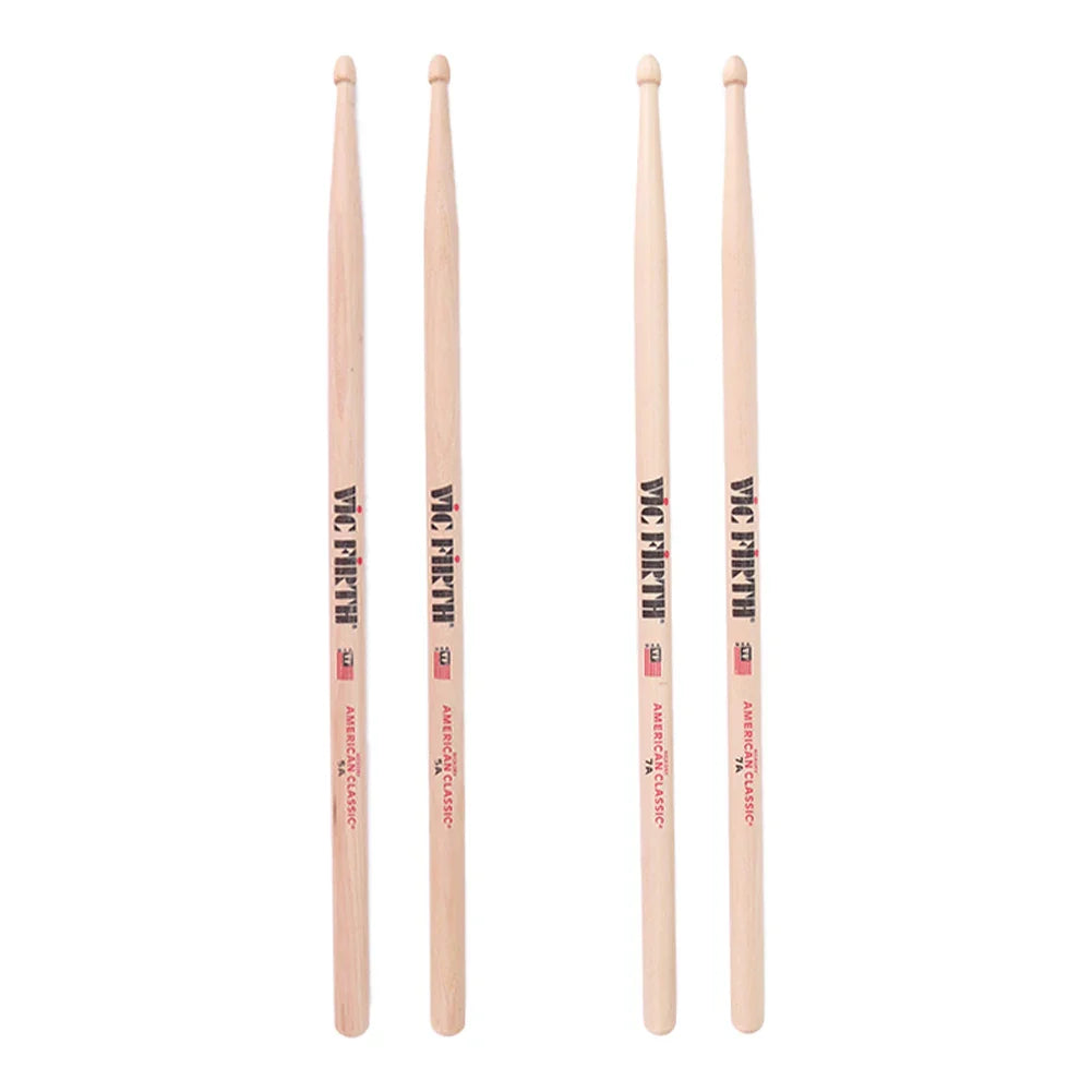 2PCS 5A/7A American Hickory Drumsticks – Jazz Mallets for Acoustic & Electronic Drums, Percussion Drum Sticks