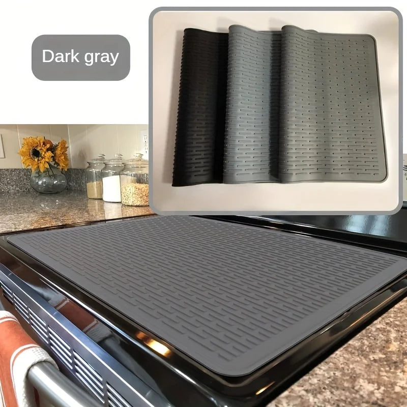 Silicone Stove Mat & Sink Protector | Electric Stove Top Cover, Insulation, Drying Pad & Personal Tablecloth for Kitchen