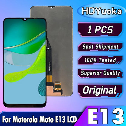 6.5" Original LCD Display Touch Screen Digitizer Assembly for Motorola Moto E13 – Repair Parts