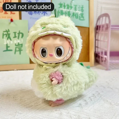 17CM Labubu Cute Milk Doll Clothes – Handmade Outfit Accessories for V1 & V3 Dolls