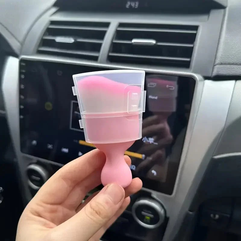 1/3/5PCS Pink Car Interior Cleaning Brush – Air Vent Gap Dust Remover for AC Outlets & Dashboard Detailing