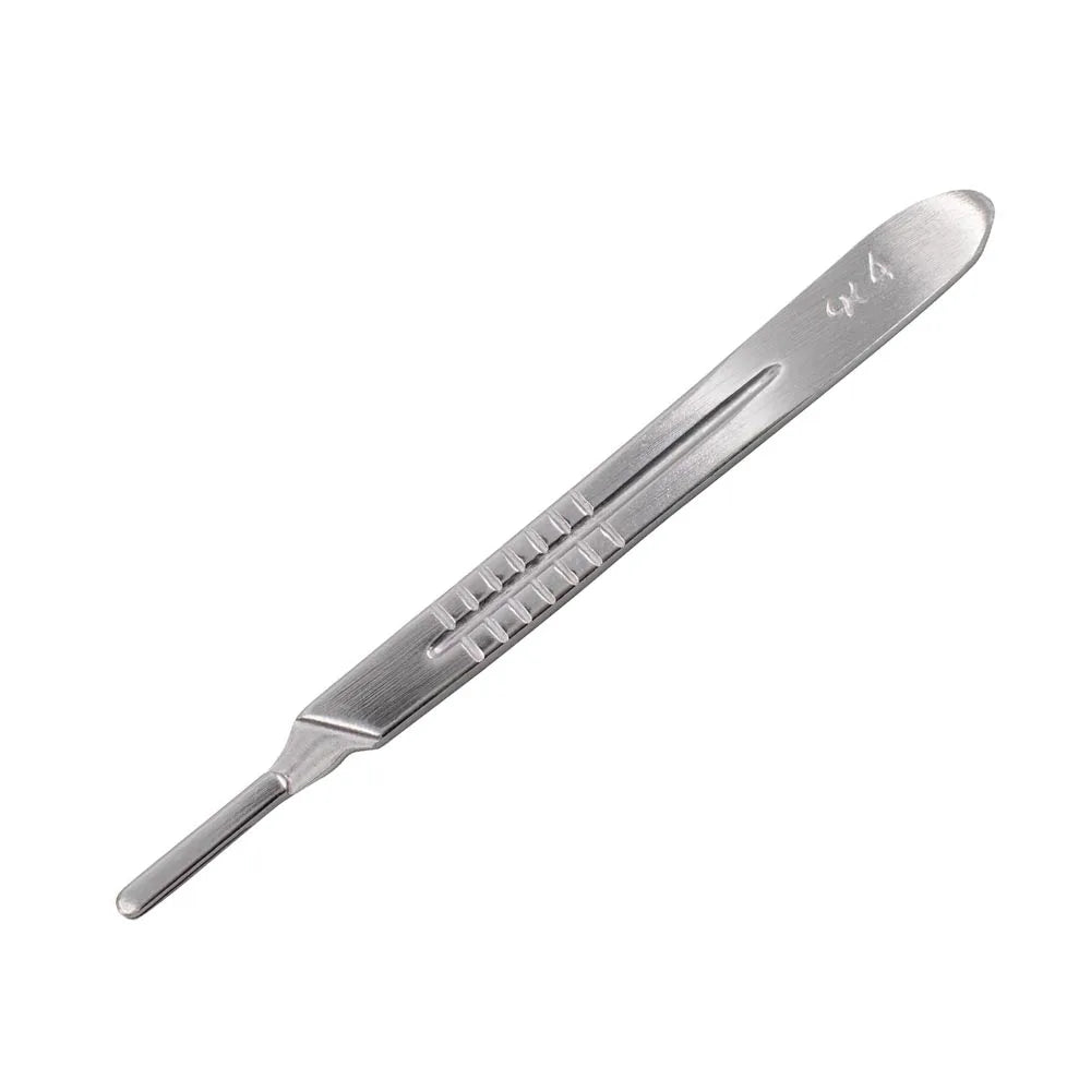 100pcs Sterilized Dental Surgical Blades — Carbon Steel Scalpel Knife Handles for Beauty, DIY, & Mobile Phone Repair Disposable Tools